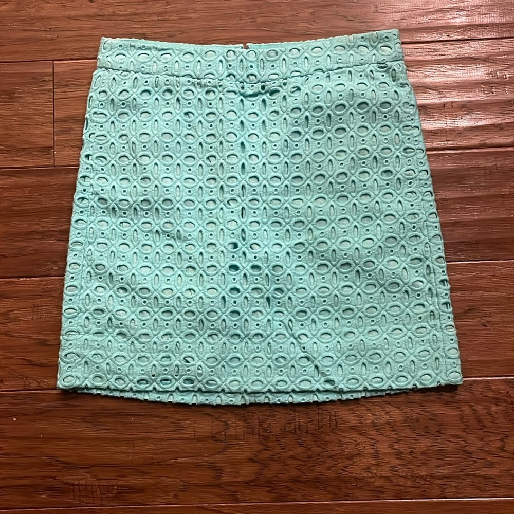 J. Crew A-Line Eyelet Embroidered Mini Shirt Size 00